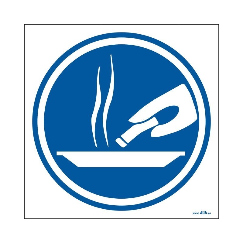 Es obligatorio apagar el cigarrillo