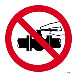 Prohibido manipular la válvula