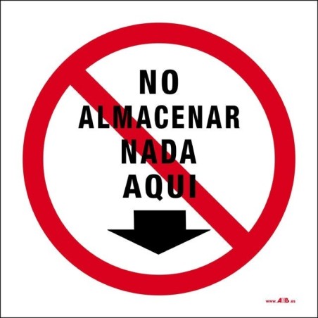 No almacenar nada aquí