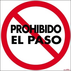 Prohibido el paso