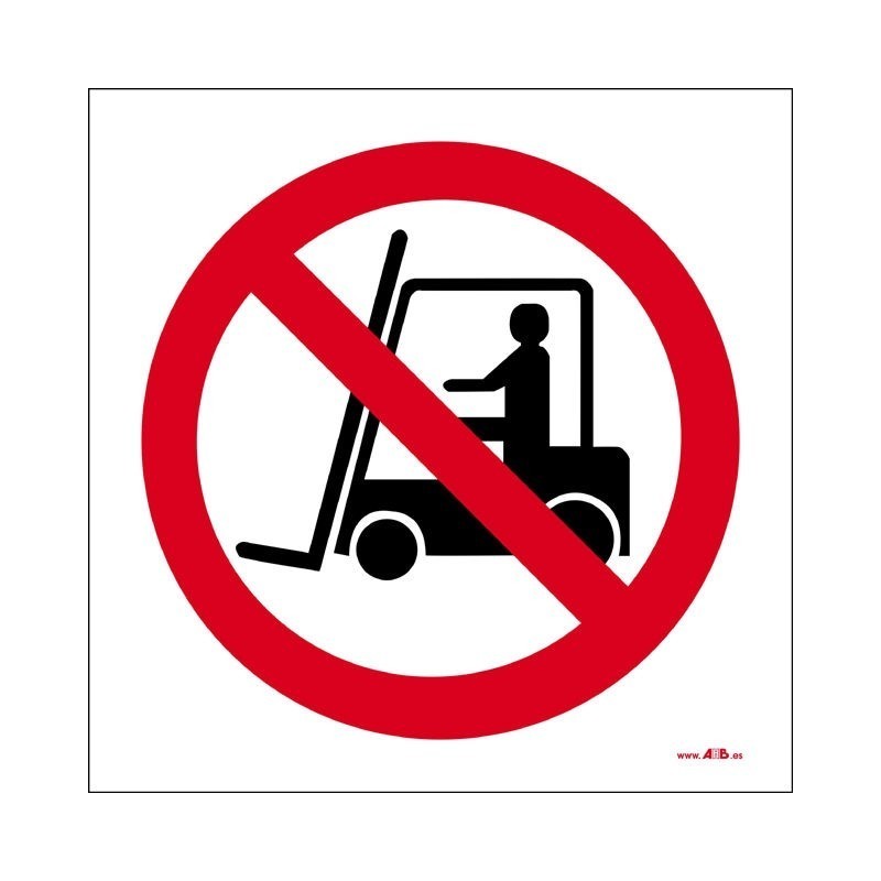 Prohibido a vehículos de manutención