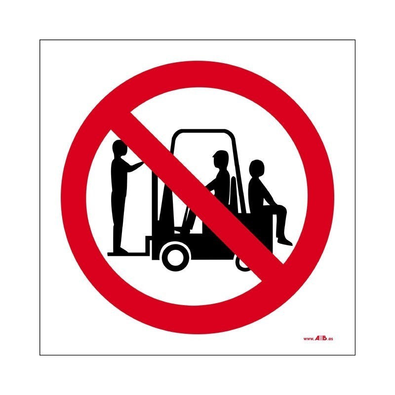 Prohibido transportar personas