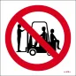 Prohibido transportar personas