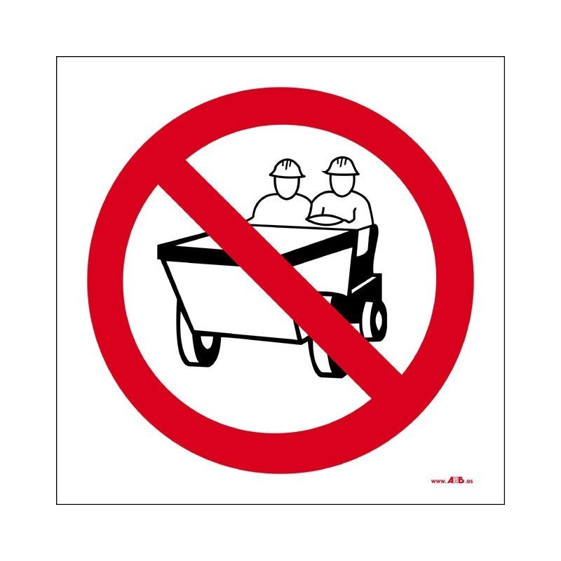 Prohibido transportar personas