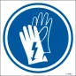 Uso obligatorio de guantes dieléctricos