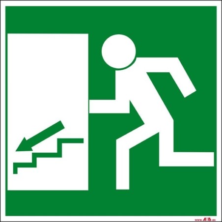 Salida escalras abajo izquierda