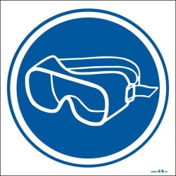 Uso obligatorio de gafas antisalpicadura