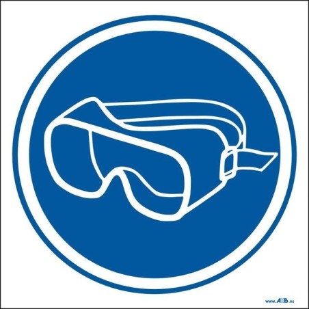 Uso obligatorio de gafas antisalpicadura