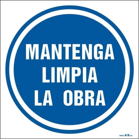 Es obligatorio mantener límpia la obra