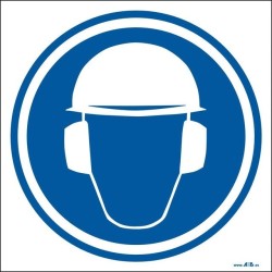 Uso obligatorio de casco y protectores auditívos
