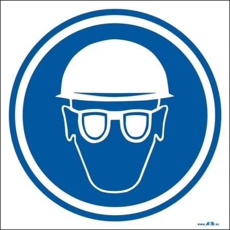 Uso obligatorio de casco y gafas