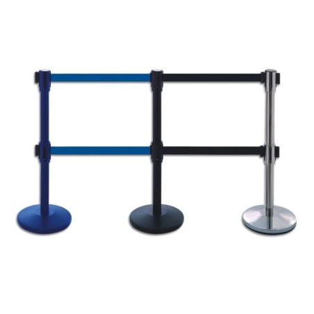 Poste doble cinta extensible aluminio